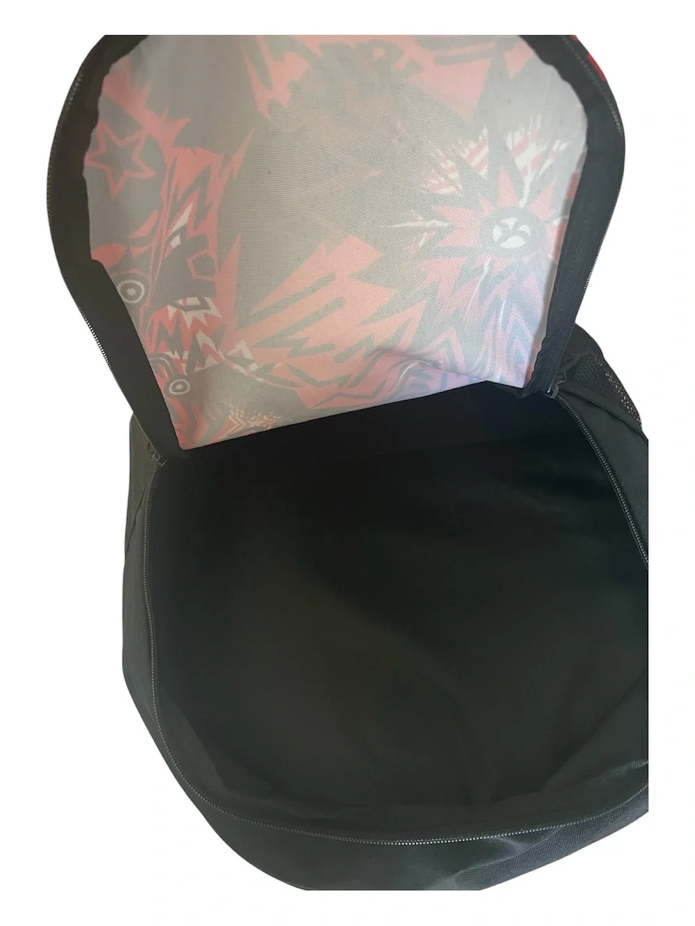 Puma Black & Red Graphic Athletic Backpack